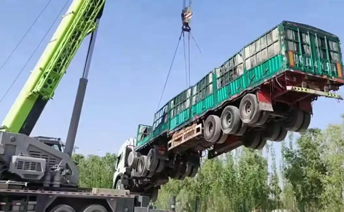 桑珠孜区道路脱困救援案例